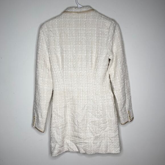 Reformation Tweed Blazer Jolie Dress Cream - Picture 5 of 5